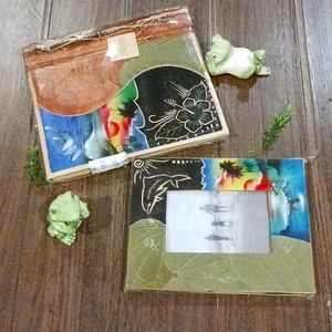 Wooden Photo Album 📸/Scrapbook With Picture frame